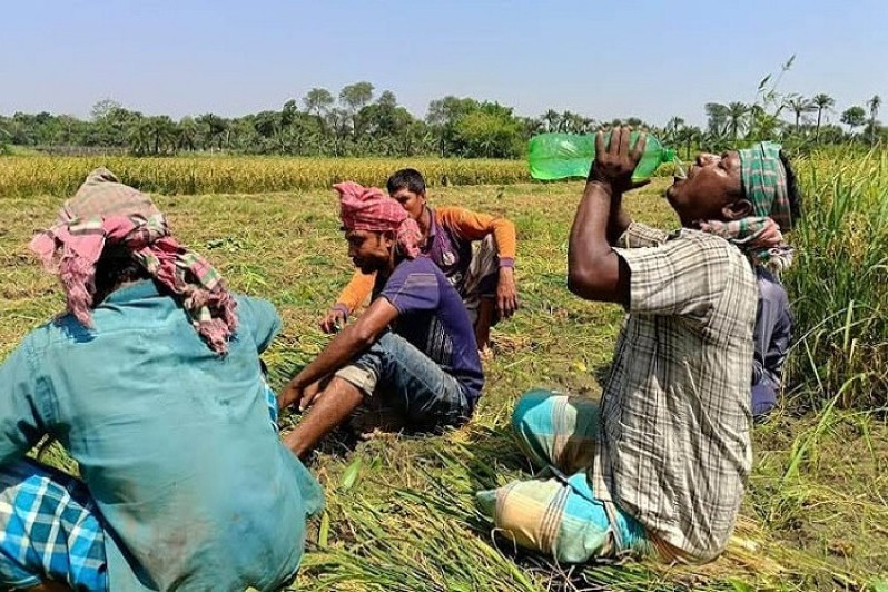 চুয়াডাঙ্গায়  আজ সর্বোচ্চ তাপমাত্রা ৪২.৬ ডিগ্রি সেলসিয়াস